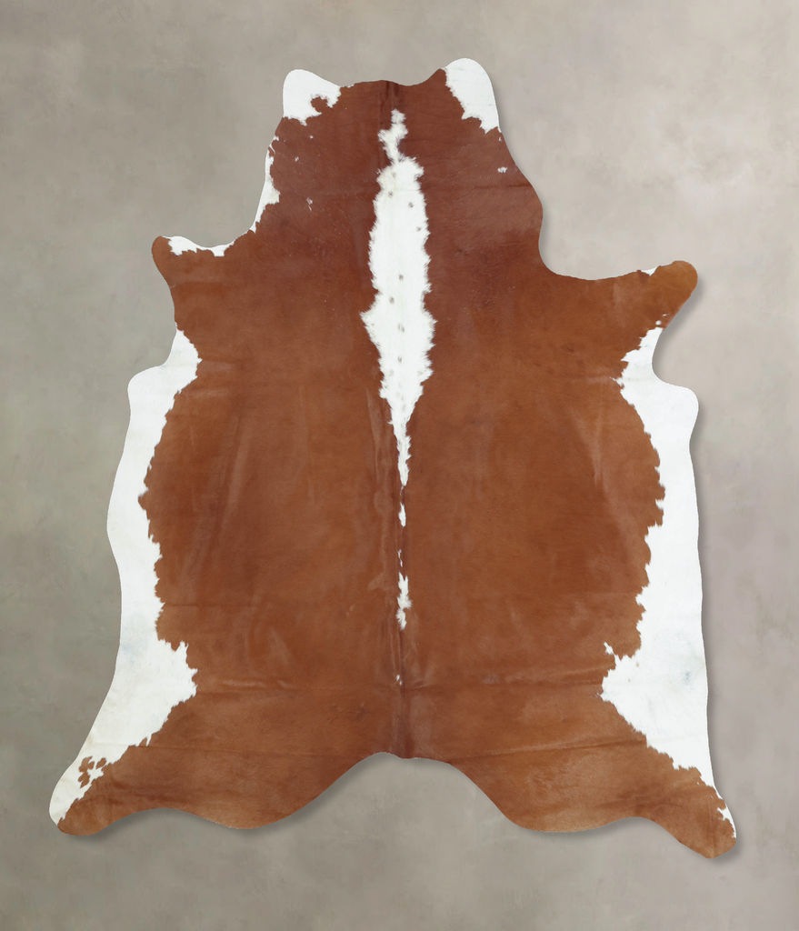 Hereford XX-Large Brazilian Cowhide Rug 8'1"H x 6'11"W #B9330 by Hudson Hides