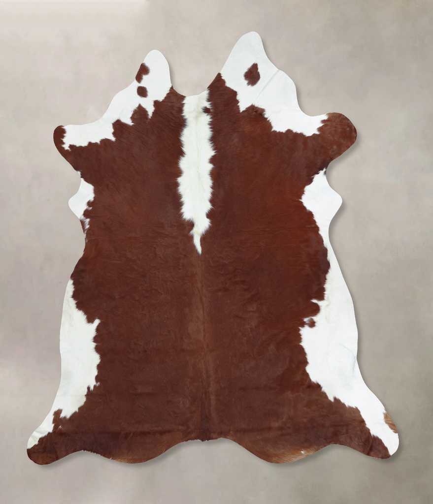 Hereford XX-Large Brazilian Cowhide Rug 7'10"H x 7'3"W #B9334 by Hudson Hides