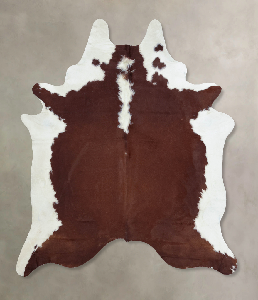 Hereford XX-Large Brazilian Cowhide Rug 8'7"H x 6'8"W #B9346 by Hudson Hides