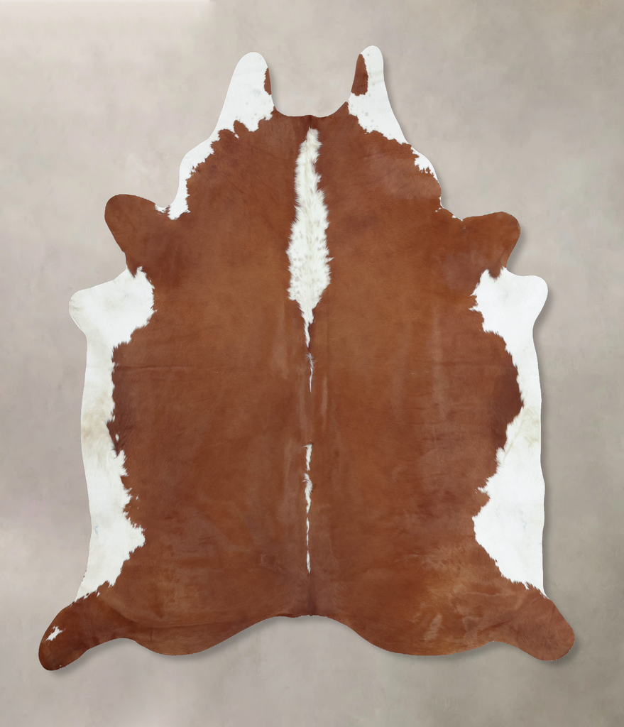 Hereford XX-Large Brazilian Cowhide Rug 8'5"H x 7'0"W #B9361 by Hudson Hides