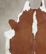 Hereford XX-Large Brazilian Cowhide Rug 8'5"H x 7'0"W #B9361 by Hudson Hides