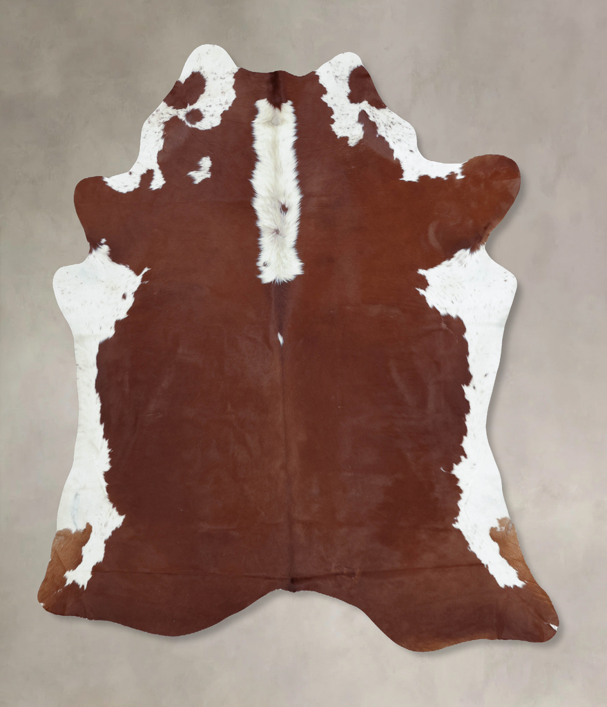 Hereford XX-Large Brazilian Cowhide Rug 8'3"H x 6'11"W #B9370 by Hudson Hides
