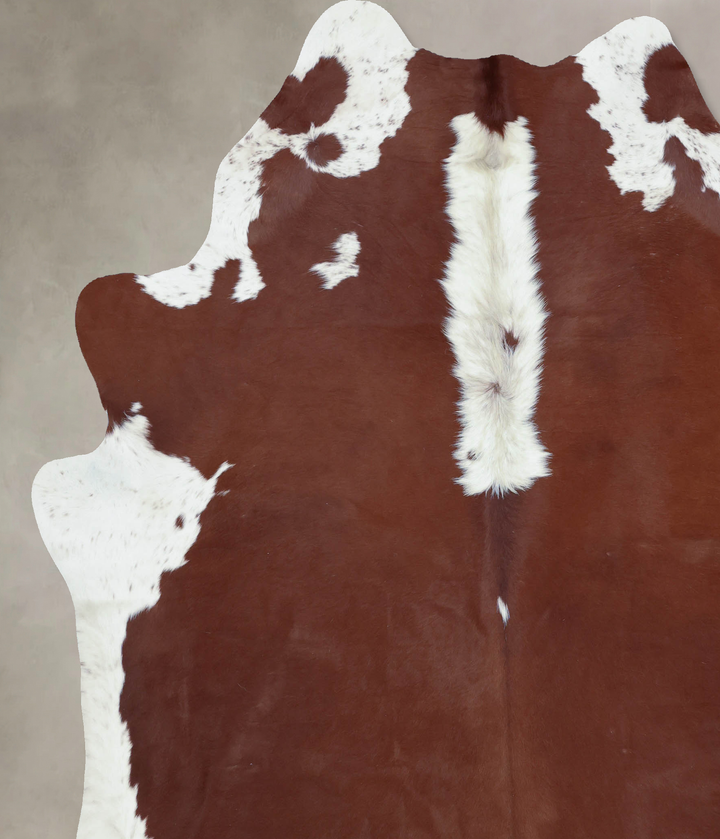 Hereford XX-Large Brazilian Cowhide Rug 8'3"H x 6'11"W #B9370 by Hudson Hides