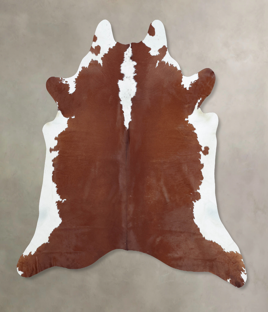 Hereford XX-Large Brazilian Cowhide Rug 7'8"H x 7'3"W #B9372 by Hudson Hides