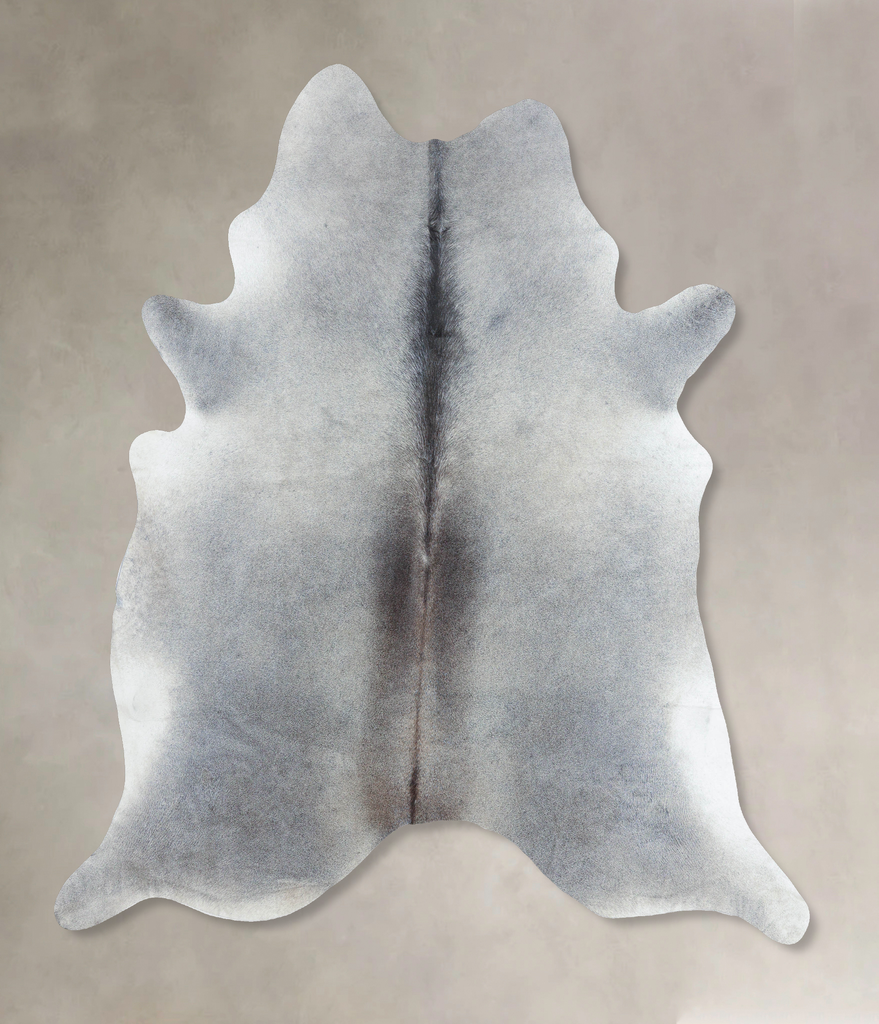 Medium Grey XX-Large Brazilian Cowhide Rug 8'4"H x 7'3"W #B9394 by Hudson Hides