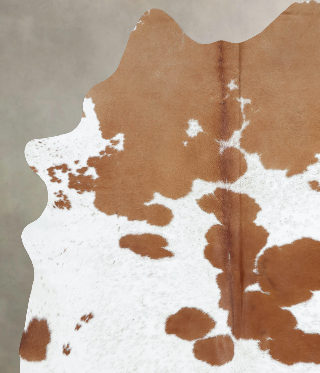 Brown and White XX-Large Brazilian Cowhide Rug 8'1"H x 6'6"W #B9398 by