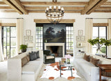 Brown and White XX-Large Brazilian Cowhide Rug 8'1"H x 6'6"W #B9398 by Hudson Hides
