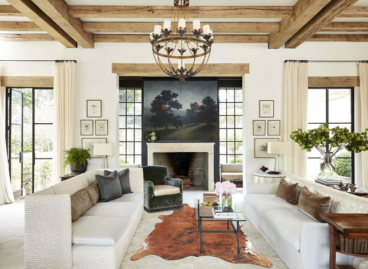 Medium Brindle X-Large Brazilian Cowhide Rug 7'4"H x 5'11"W #B9409 by Hudson Hides