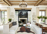 Dark Brindle X-Large Brazilian Cowhide Rug 7'4"H x 6'8"W #B9421 by Hudson Hides