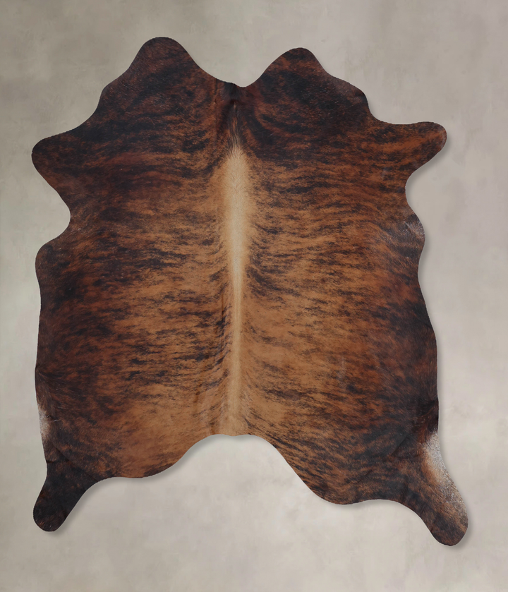 Dark Brindle X-Large Brazilian Cowhide Rug 6'11"H x 5'9"W #B9422 by Hudson Hides