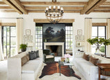 Dark Brindle X-Large Brazilian Cowhide Rug 6'11"H x 5'9"W #B9422 by Hudson Hides