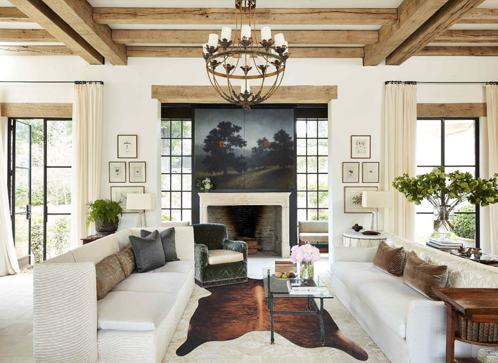 Dark Brindle X-Large Brazilian Cowhide Rug 6'11"H x 5'9"W #B9422 by Hudson Hides