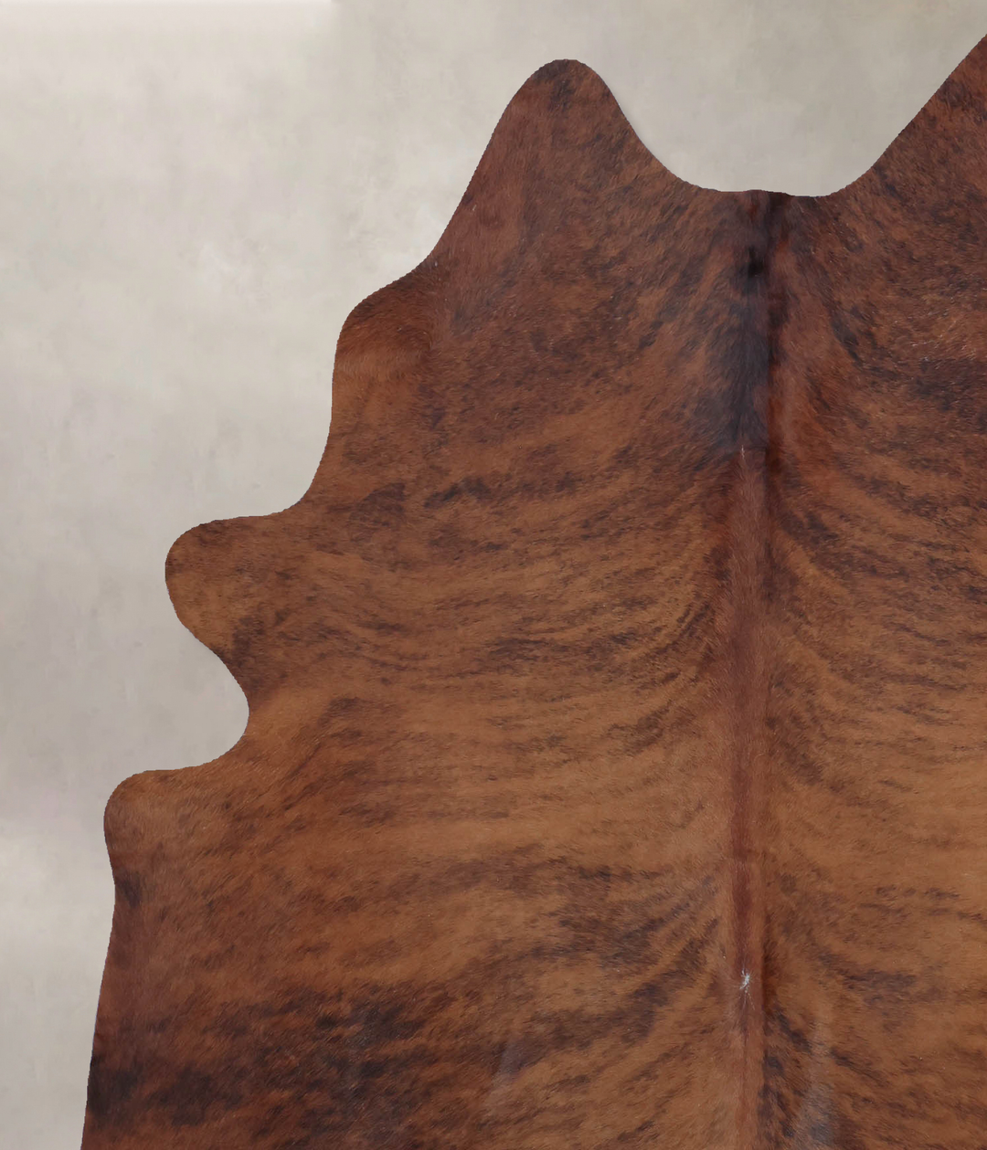 Medium Brindle X-Large Brazilian Cowhide Rug 7'3"H x 5'10"W #B9424 by 
