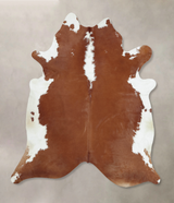 Hereford XX-Large Brazilian Cowhide Rug 8'3"H x 7'3"W #B9430 by Hudson Hides