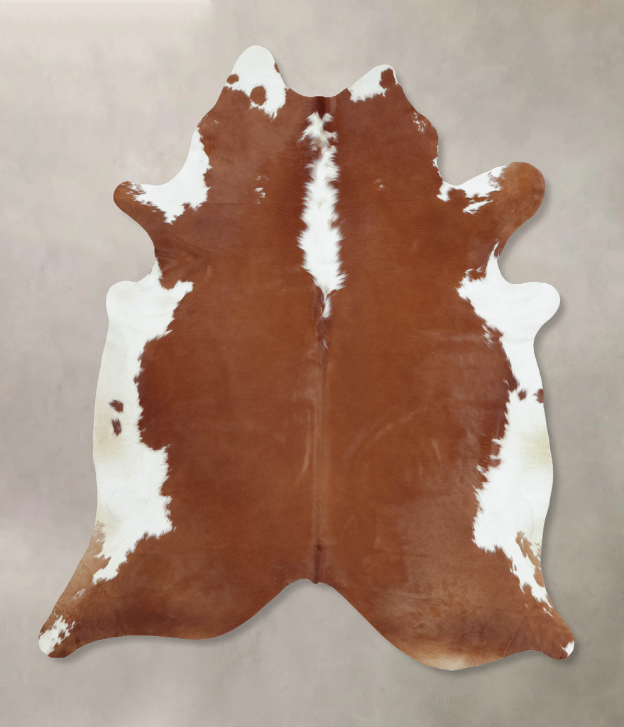 Hereford XX-Large Brazilian Cowhide Rug 8'3"H x 7'3"W #B9430 by Hudson Hides