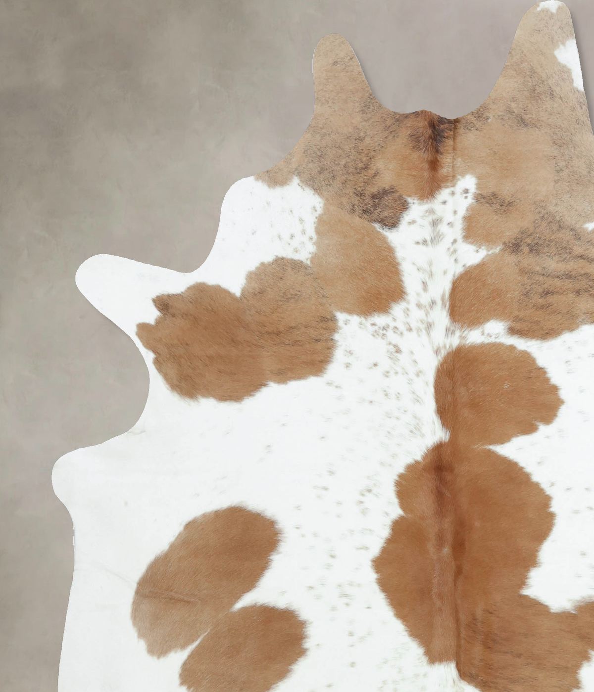 Brown and White X-Large Brazilian Cowhide Rug 7'8"H x 6'5"W #B9451 by Hudson Hides
