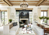 Brown and White XX-Large Brazilian Cowhide Rug 8'0"H x 7'0"W #B9461 by Hudson Hides