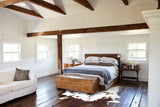 Brown and White XX-Large Brazilian Cowhide Rug 8'0"H x 7'0"W #B9461 by Hudson Hides