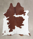Brown and White XX-Large Brazilian Cowhide Rug 8'2"H x 6'5"W #B9462 by Hudson Hides