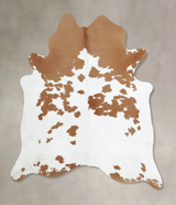 Brown and White XX-Large Brazilian Cowhide Rug 8'4"H x 7'0"W #B9463 by Hudson Hides