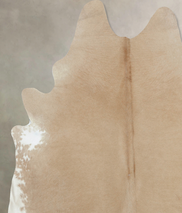 Beige XX-Large Brazilian Cowhide Rug 8'9"H x 7'2"W #B9467 by Hudson Hides