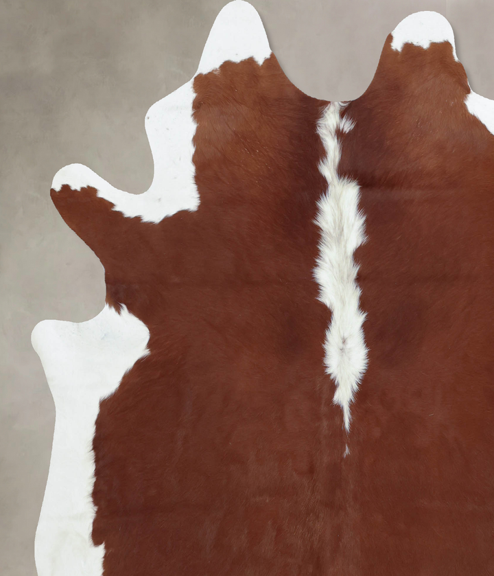 Hereford X-Large Brazilian Cowhide Rug 7'1"H x 6'7"W #B9489 by Hudson Hides