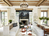 Brown and White X-Large Brazilian Cowhide Rug 7'0"H x 6'2"W #B9519 by Hudson Hides