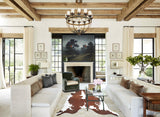 Brown and White X-Large Brazilian Cowhide Rug 6'8"H x 6'5"W #B9524 by Hudson Hides