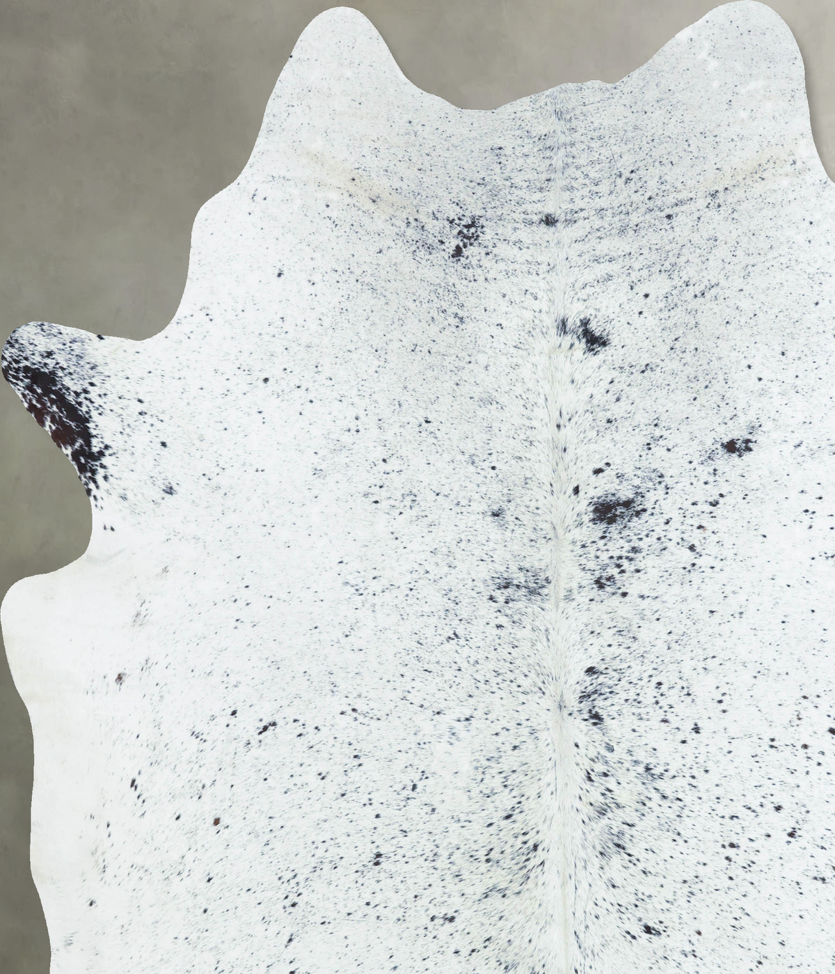 Salt and Pepper Black XX-Large Brazilian Cowhide Rug 8'2"H x 7'0"W #B9614 by Hudson Hides