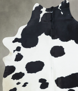 Black and White XX-Large Brazilian Cowhide Rug 8'0"H x 6'3"W #B9633 by Hudson Hides