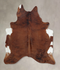 Medium Brindle XX-Large Brazilian Cowhide Rug 7'11