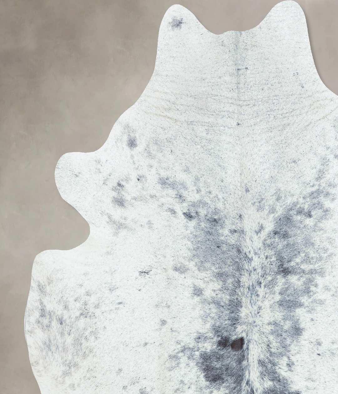 Salt and Pepper Black X-Large Brazilian Cowhide Rug 7'6"H x 6'8"W #B96