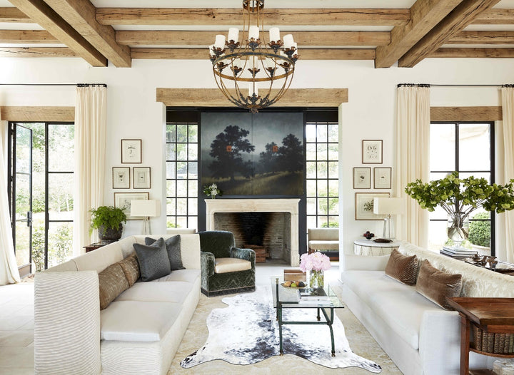 Salt and Pepper Black X-Large Brazilian Cowhide Rug 7'6"H x 6'8"W #B9655 by Hudson Hides