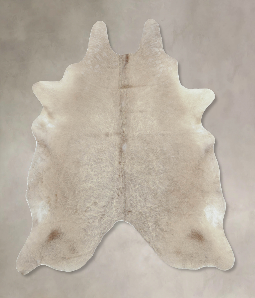 Champagne XX-Large Brazilian Cowhide Rug 8'3"H x 7'0"W #B9802 by Hudson Hides