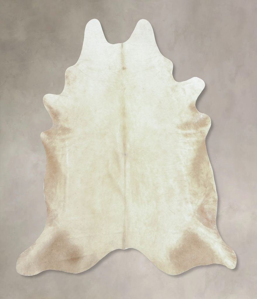 Champagne XX-Large Brazilian Cowhide Rug 7'6"H x 6'11"W #B9811 by Hudson Hides