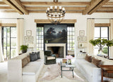 Taupe XX-Large Brazilian Cowhide Rug 7'4"H x 7'4"W #B9817 by Hudson Hides