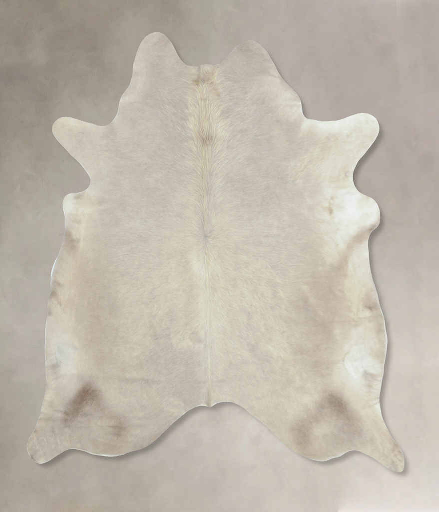 Champagne X-Large Brazilian Cowhide Rug 7'4"H x 6'9"W #B9823 by Hudson Hides