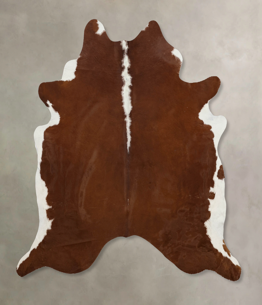 Hereford X-Large Brazilian Cowhide Rug 7'3"H x 6'7"W #B9876 by Hudson Hides