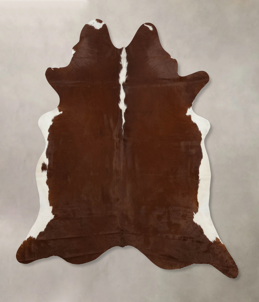 Hereford X-Large Brazilian Cowhide Rug 7'2"H x 6'8"W #B9878 by Hudson Hides