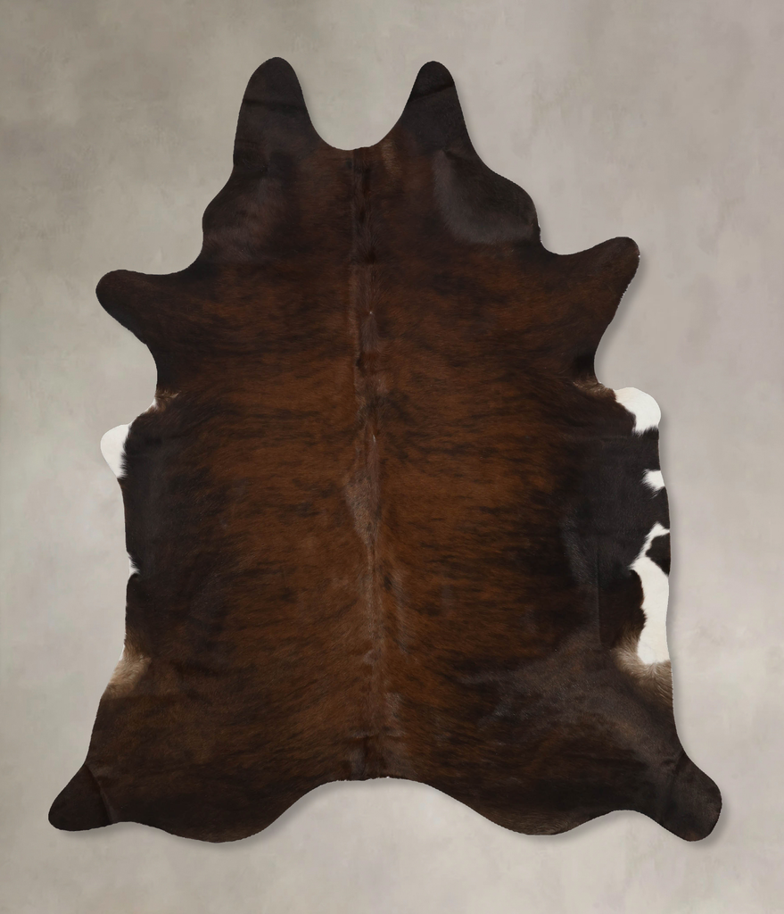 Dark Brindle X-Large Brazilian Cowhide Rug 7'5"H x 5'10"W #B9896 by Hudson Hides