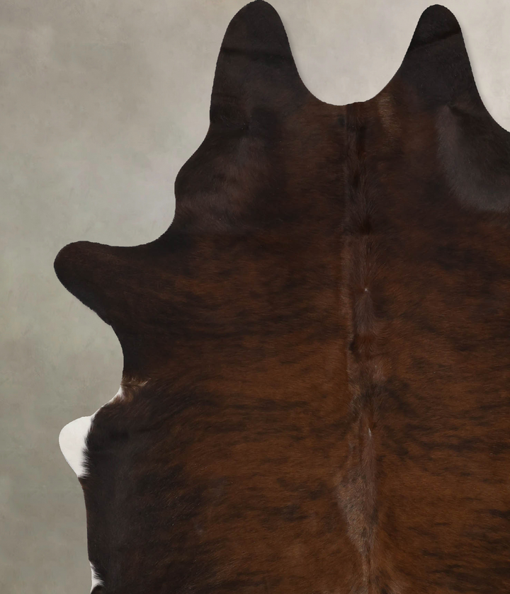 Dark Brindle X-Large Brazilian Cowhide Rug 7'5"H x 5'10"W #B9896 by Hudson Hides