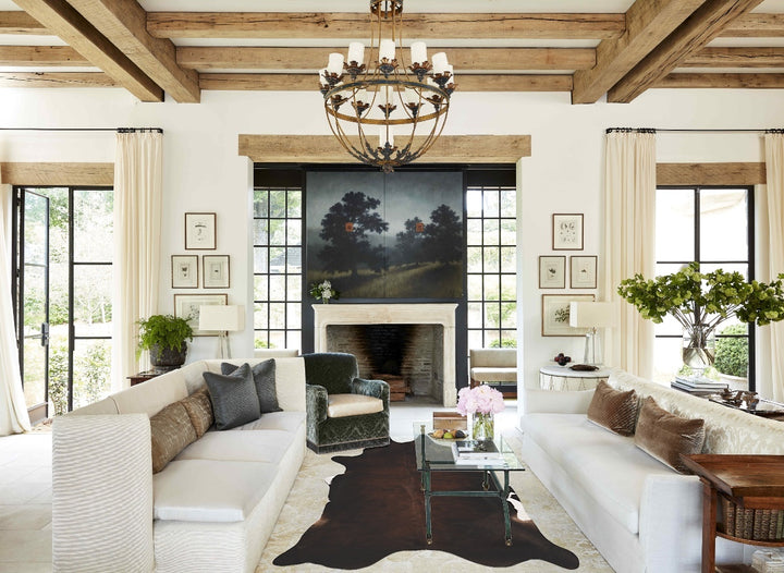 Dark Brindle X-Large Brazilian Cowhide Rug 7'5"H x 5'10"W #B9896 by Hudson Hides