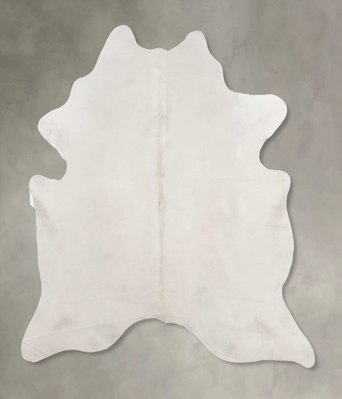 Solid White Cowhide Rug #B9911