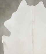 Solid White XX-Large Brazilian Cowhide Rug 7'11"H x 6'9"W #B9911 by Hudson Hides