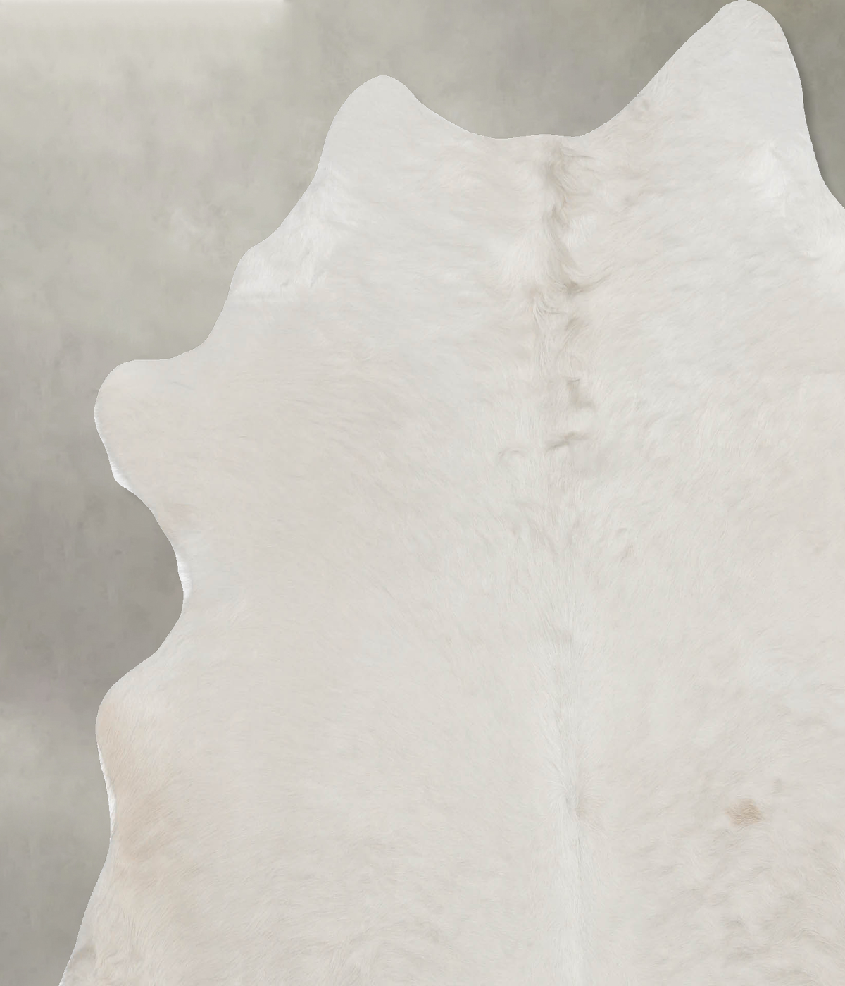 Solid White Cowhide Rug #B9968
