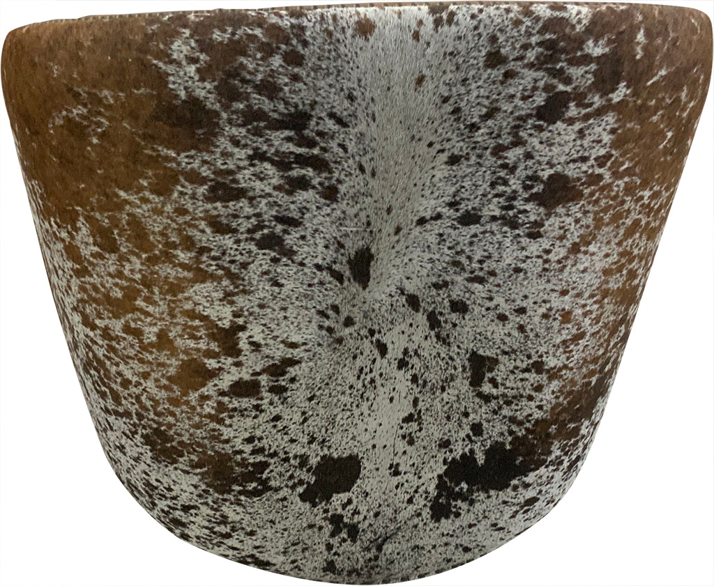 Longhorn Western Cowhide Barrel Swivel Glider