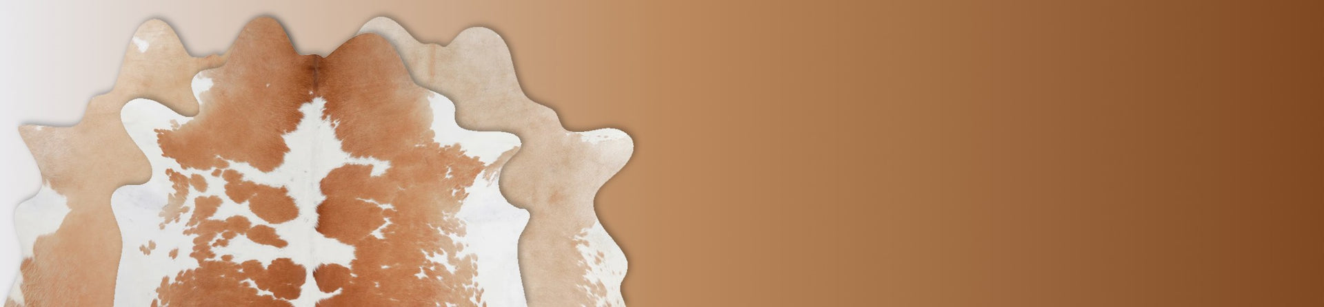 Beige & White Cowhide Rugs