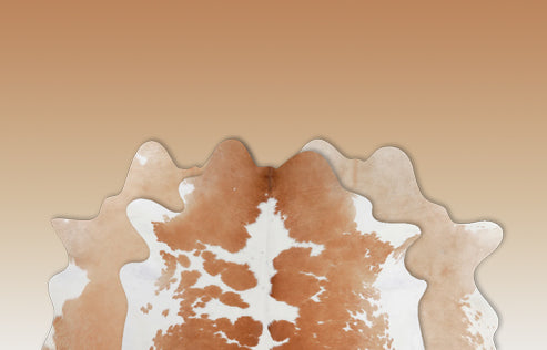 Beige & White Cowhide Rugs