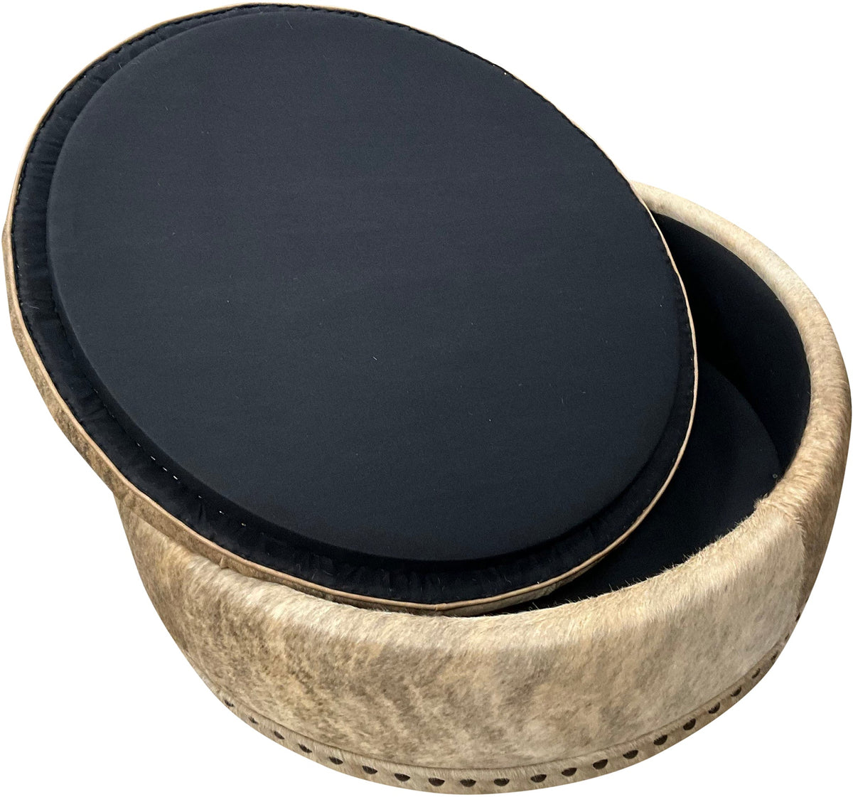 Prairie Dunes Storage Ottoman - 42" Round