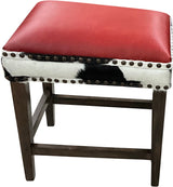 Red Holstein Saddle Barstool